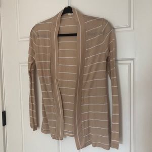J. Crew lightweight striped cardigan